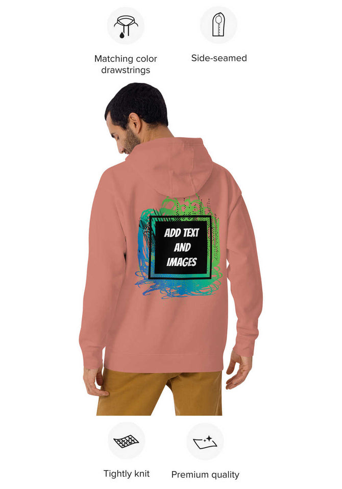 Unisex Adult Premium Street Hoodie | Cotton Heritage M2580 (Front/Back Print) - Design Your Own