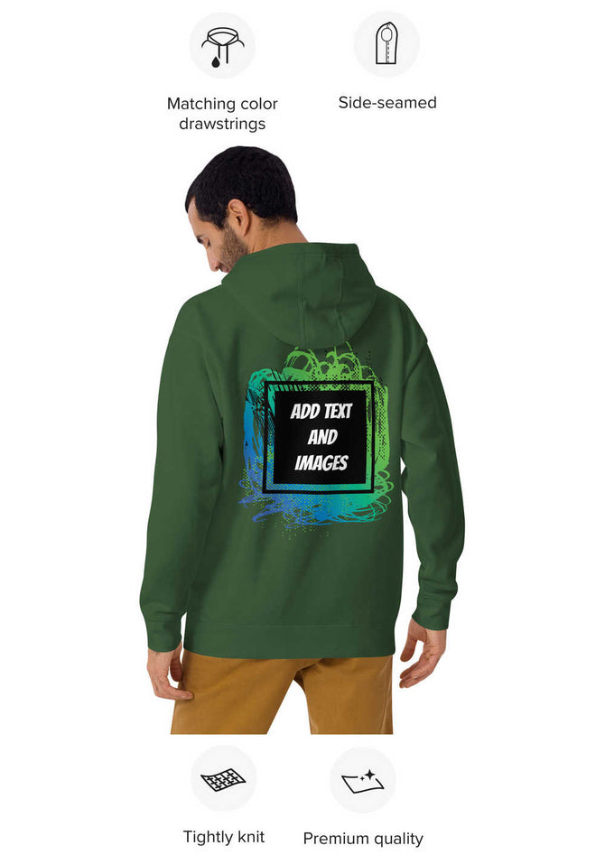 Unisex Adult Premium Street Hoodie | Cotton Heritage M2580 (Front/Back Print) - Design Your Own