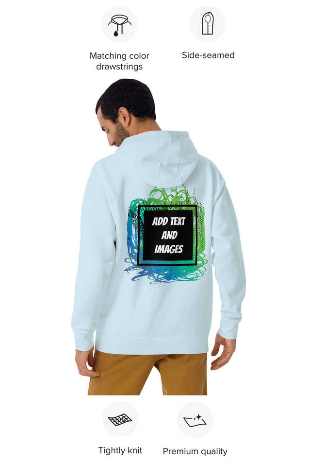 Unisex Adult Premium Street Hoodie | Cotton Heritage M2580 (Front/Back Print) - Design Your Own