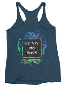 Women's Lightweight Racerback Tank Top | Next Level 6733 (Front/Back Print) - Design Your Own