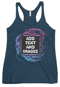 Women's Lightweight Racerback Tank Top | Next Level 6733 (Front/Back Print) - Design Your Own