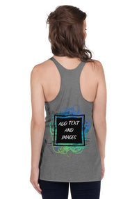 Women's Lightweight Racerback Tank Top | Next Level 6733 (Front/Back Print) - Design Your Own