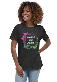 Women's Relaxed Everyday T-Shirt | Bella + Canvas 6400 (Front/Back Print) - Design Your Own