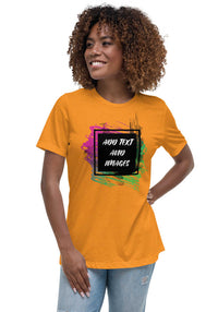 Women's Relaxed Everyday T-Shirt | Bella + Canvas 6400 (Front/Back Print) - Design Your Own