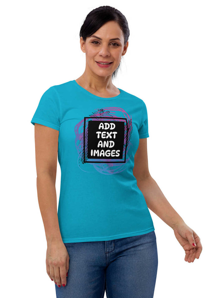 Women's Softstyle® Lightweight Fit T-Shirt | Gildan 880 (Front/Back Print) - Design Your Own