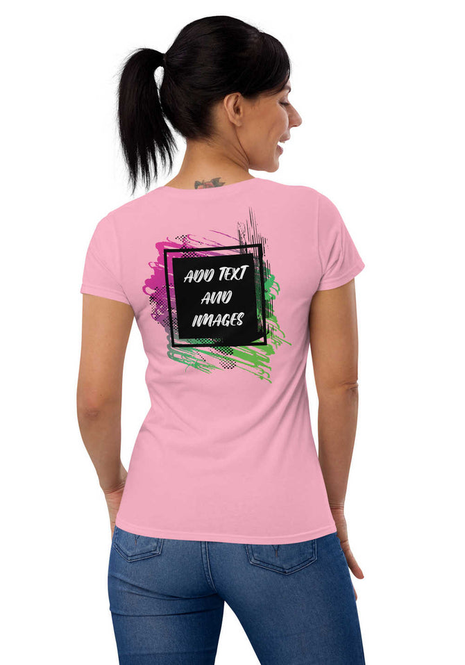 Women's Softstyle® Lightweight Fit T-Shirt | Gildan 880 (Front/Back Print) - Design Your Own