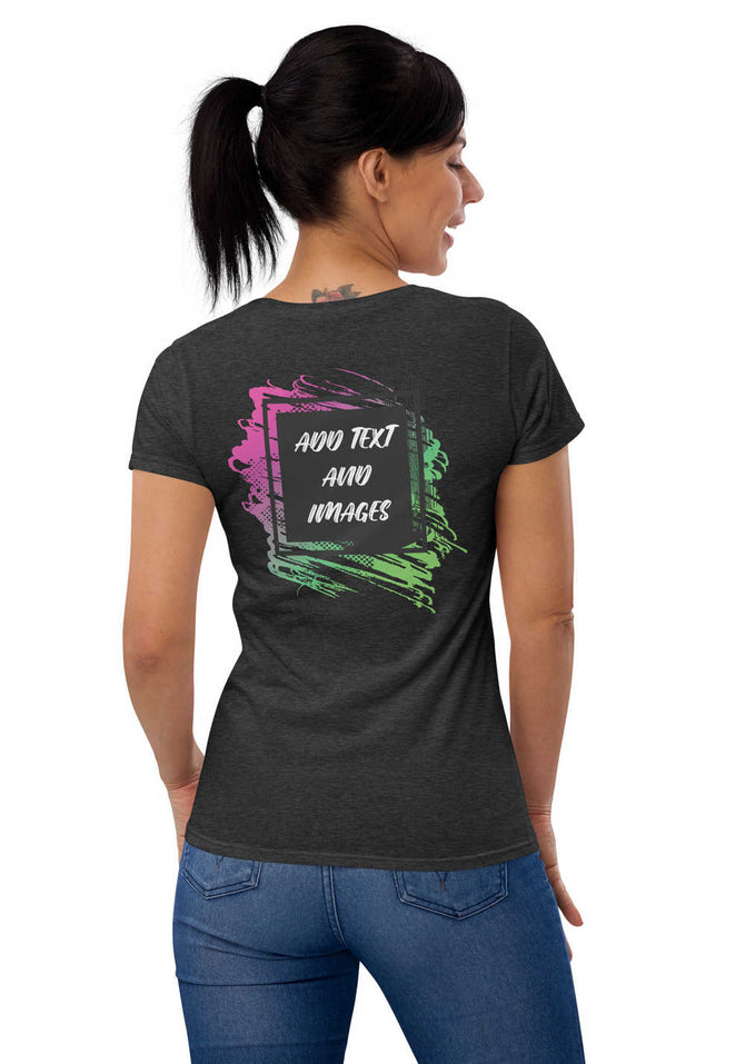 Women's Softstyle® Lightweight Fit T-Shirt | Gildan 880 (Front/Back Print) - Design Your Own