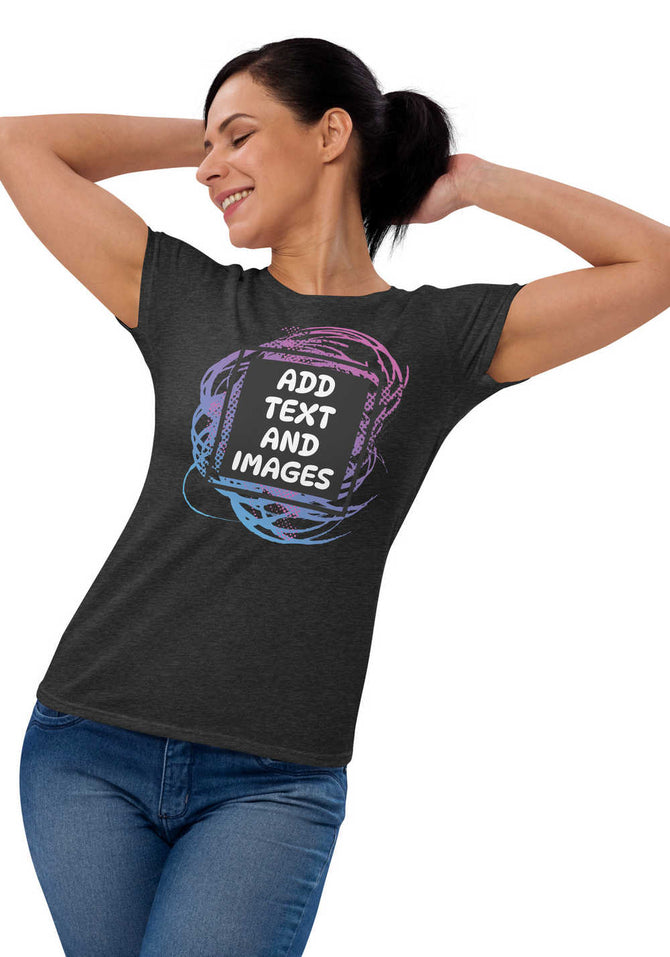 Women's Softstyle® Lightweight Fit T-Shirt | Gildan 880 (Front/Back Print) - Design Your Own