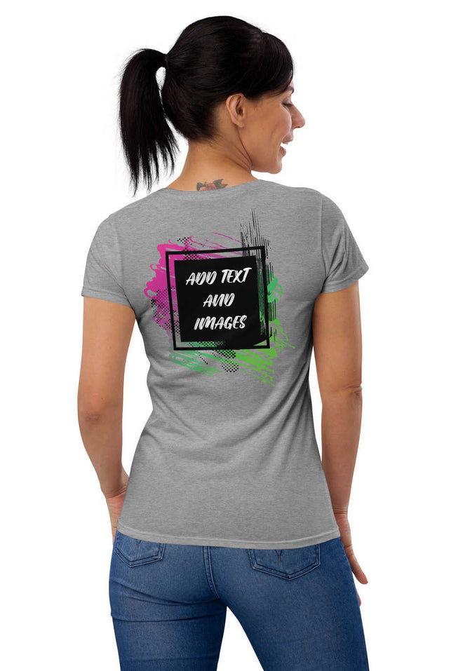 Women's Softstyle® Lightweight Fit T-Shirt | Gildan 880 (Front/Back Print) - Design Your Own