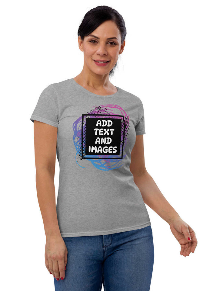 Women's Softstyle® Lightweight Fit T-Shirt | Gildan 880 (Front/Back Print) - Design Your Own