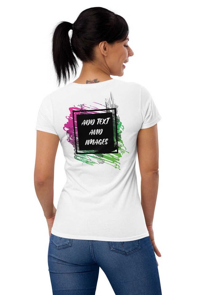 Women's Softstyle® Lightweight Fit T-Shirt | Gildan 880 (Front/Back Print) - Design Your Own