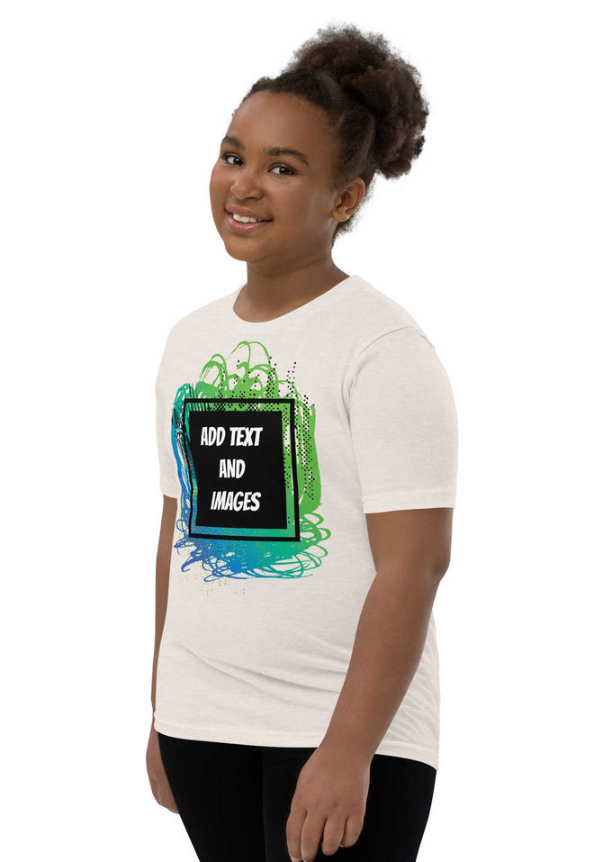 Youth Everyday Essentials Tee | Bella + Canvas 3001Y (Front Print) - Design Your Own