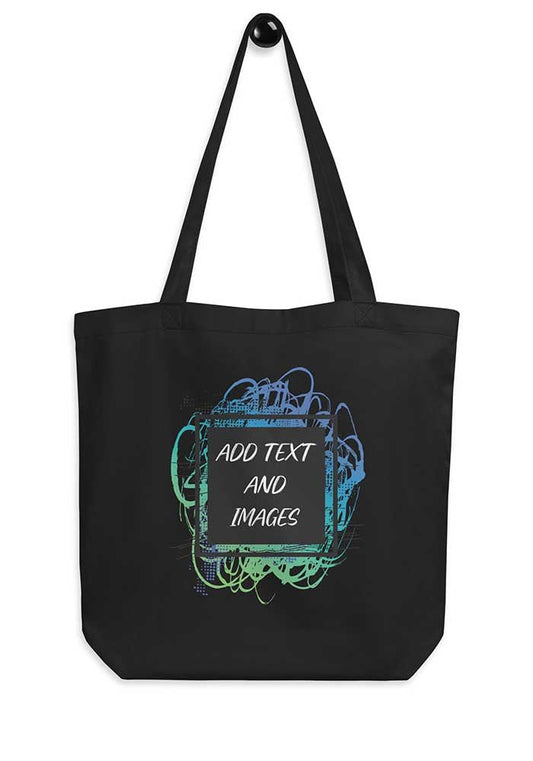 Everyday Tote Bag | Econscious EC8000 (Front/Back Print) - Black - One size