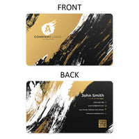 Premium Aluminum Business Card - Black Gold 1