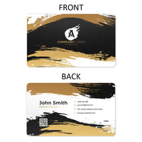 Premium Aluminum Business Card - Black Gold 1