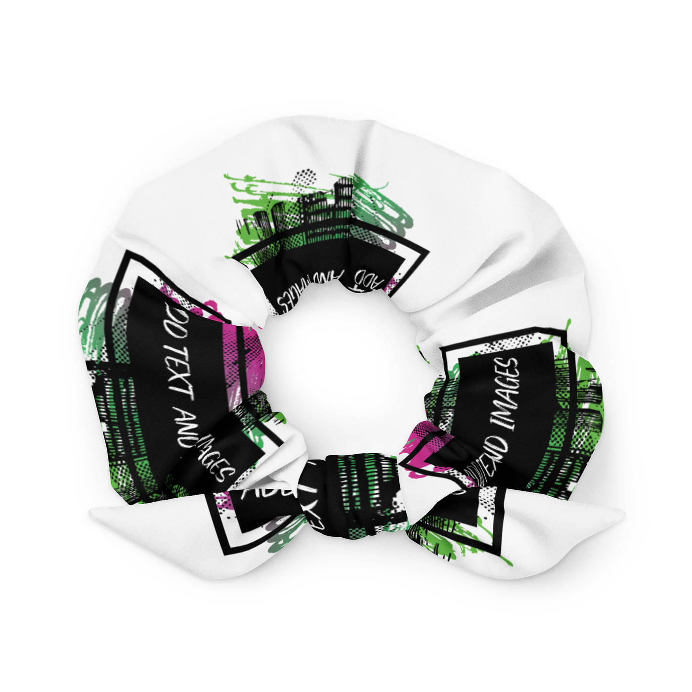 Knot Scrunchie (White Stitch) - Design Your Own