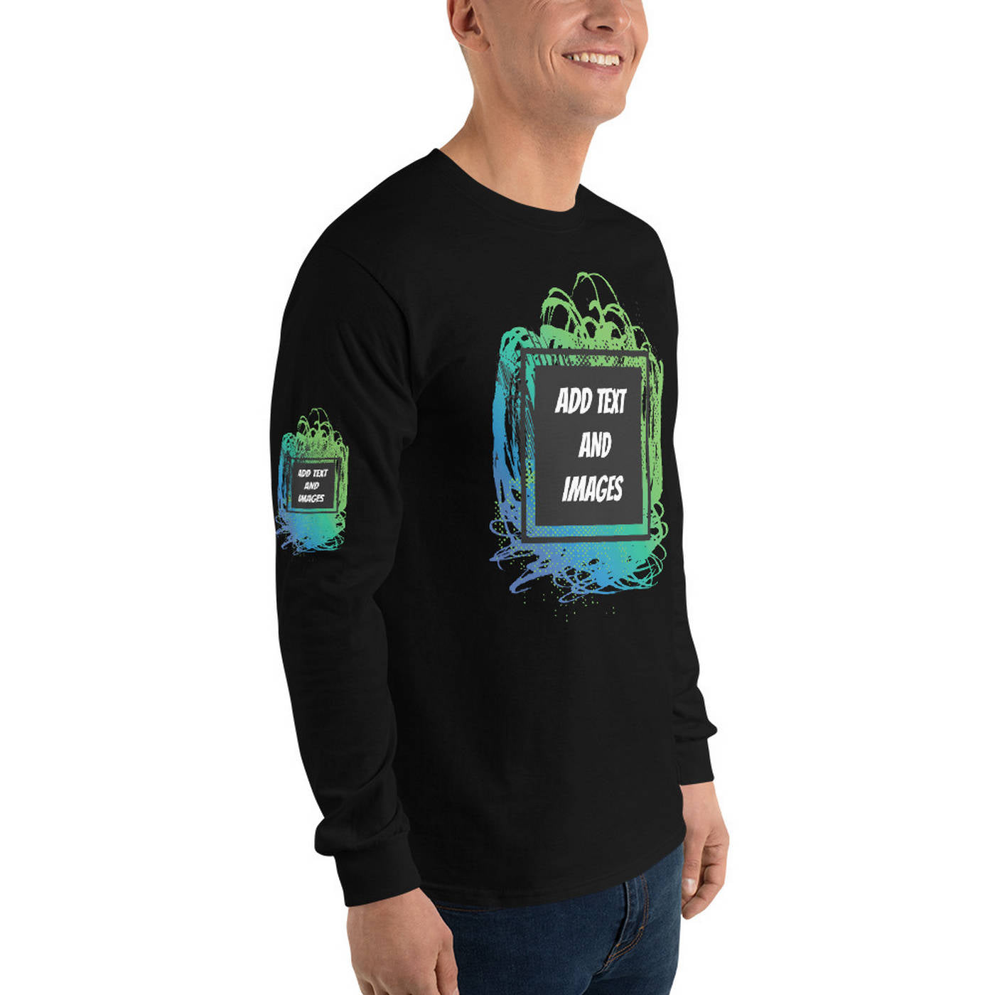 Men's Essential Long Sleeve Shirt | Gildan 2400 - Design Your Own