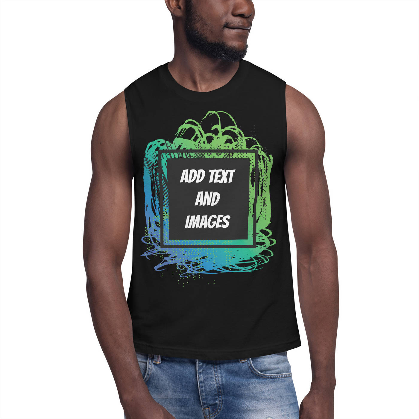Men's Relaxed Muscle Tank | Bella + Canvas 3483 - Design Your Own