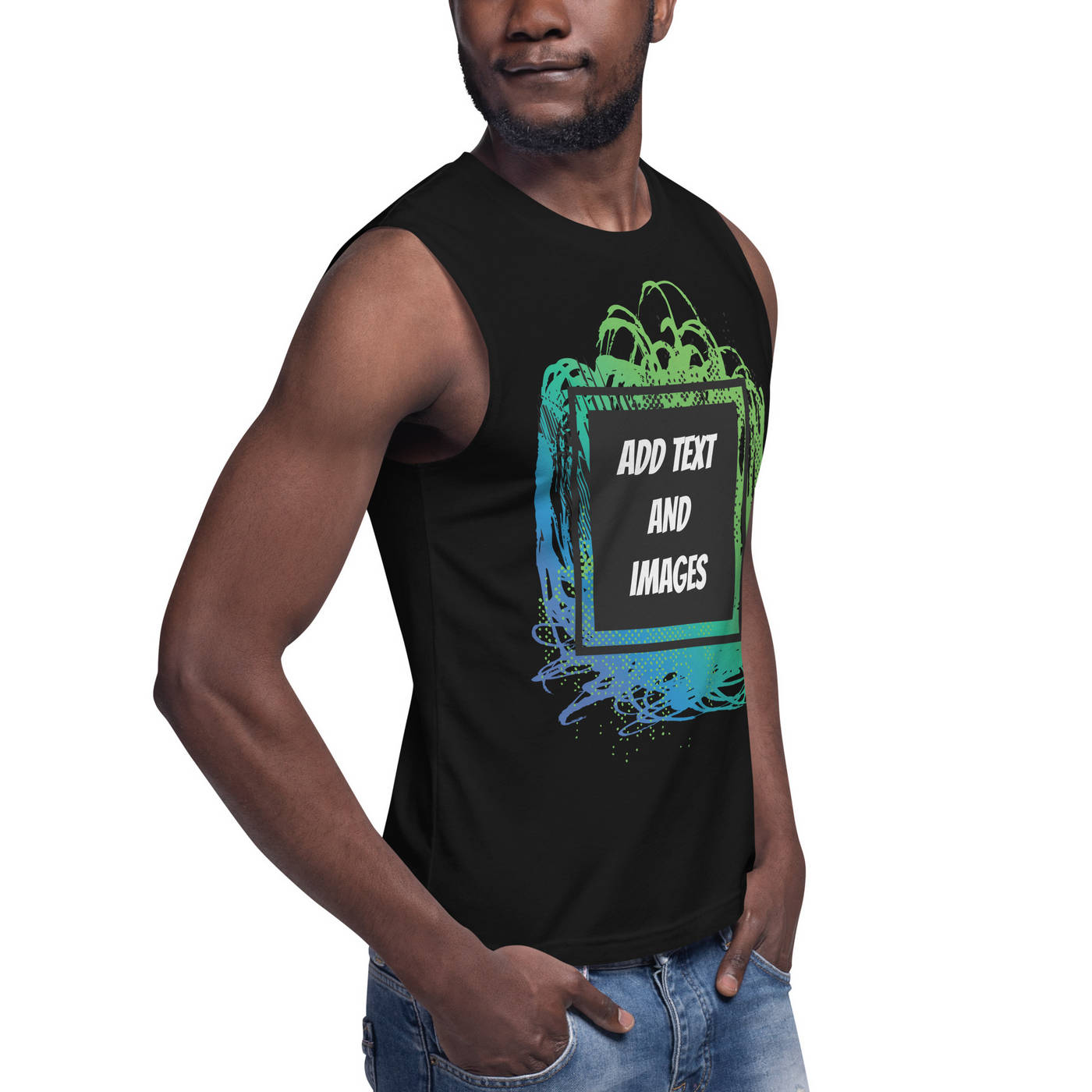Men's Relaxed Muscle Tank | Bella + Canvas 3483 - Design Your Own