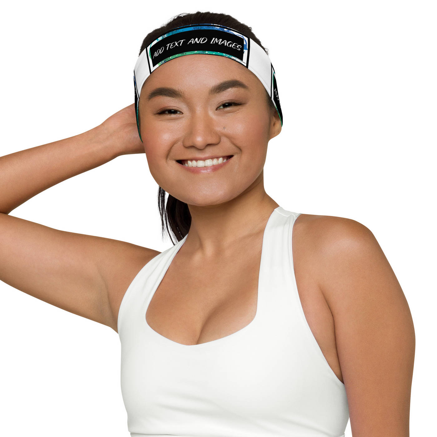 Sport Headband (Black Stitch) - Design Your Own