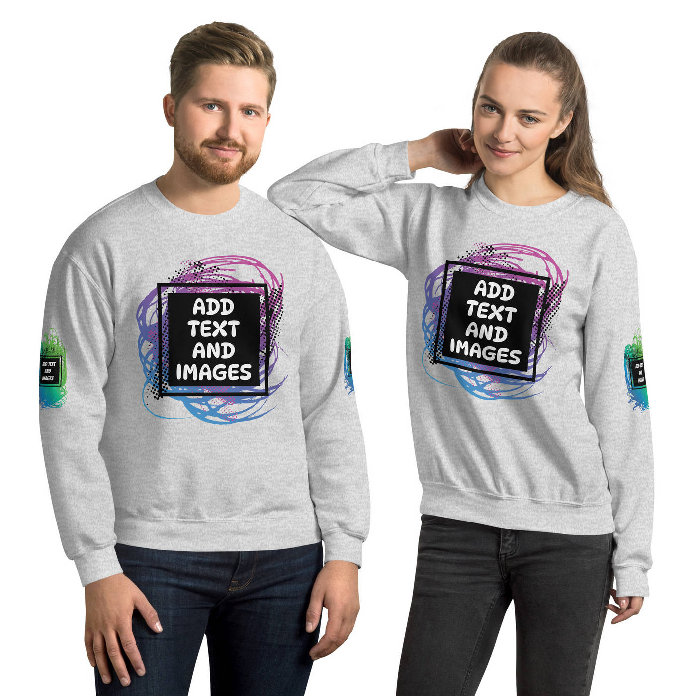Unisex Adult Heavy Blend™ Crewneck Sweatshirt | Gildan 18000 - Design Your Own