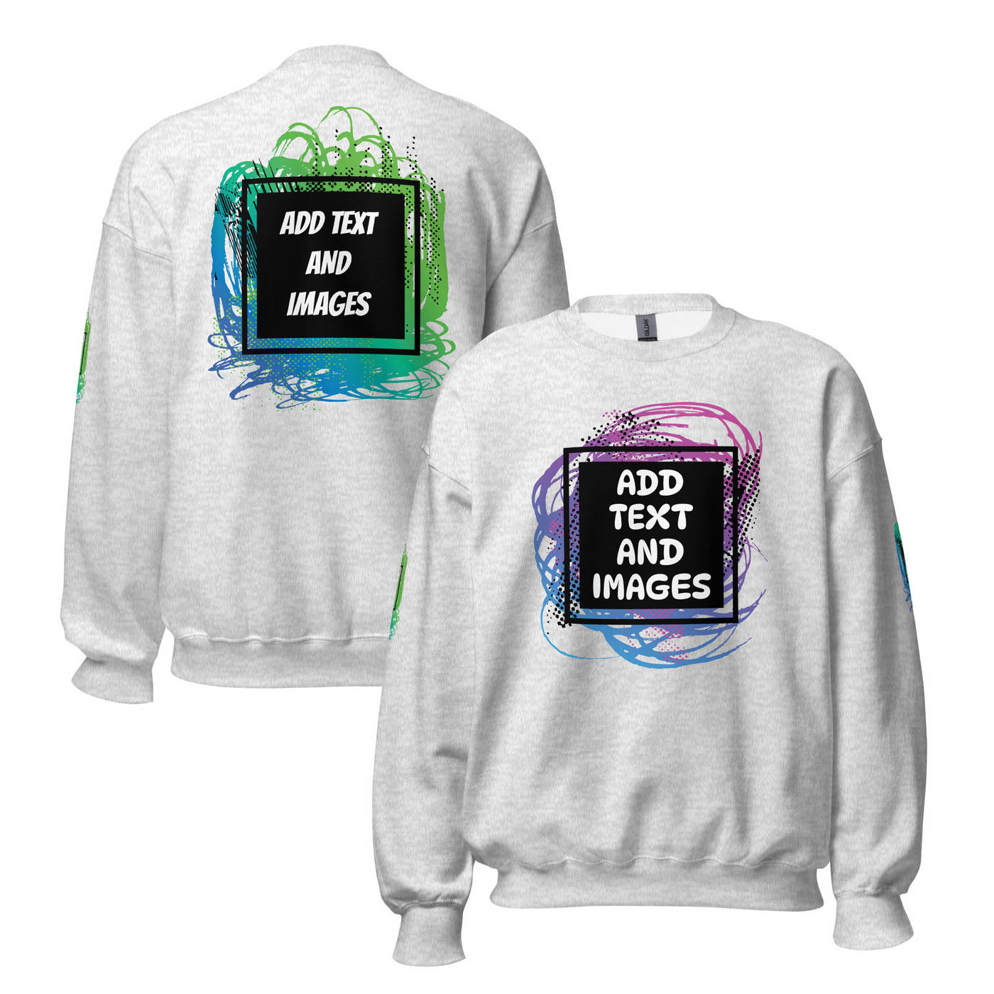 Unisex Adult Heavy Blend™ Crewneck Sweatshirt | Gildan 18000 - Design Your Own