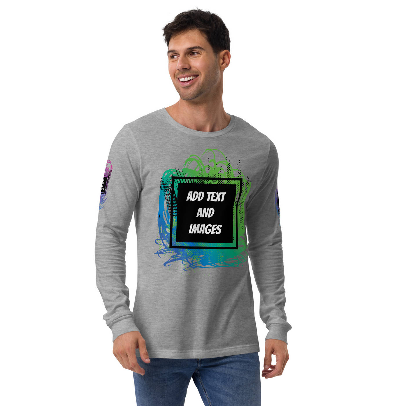 Unisex Adult Long Sleeve Everyday Tee | Bella + Canvas 3501 - Design Your Own
