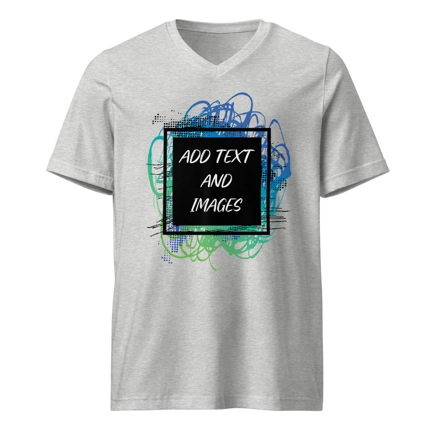 Unisex Short Sleeve V-Neck Jersey Tee | Bella + Canvas 3005 - Design Your Own