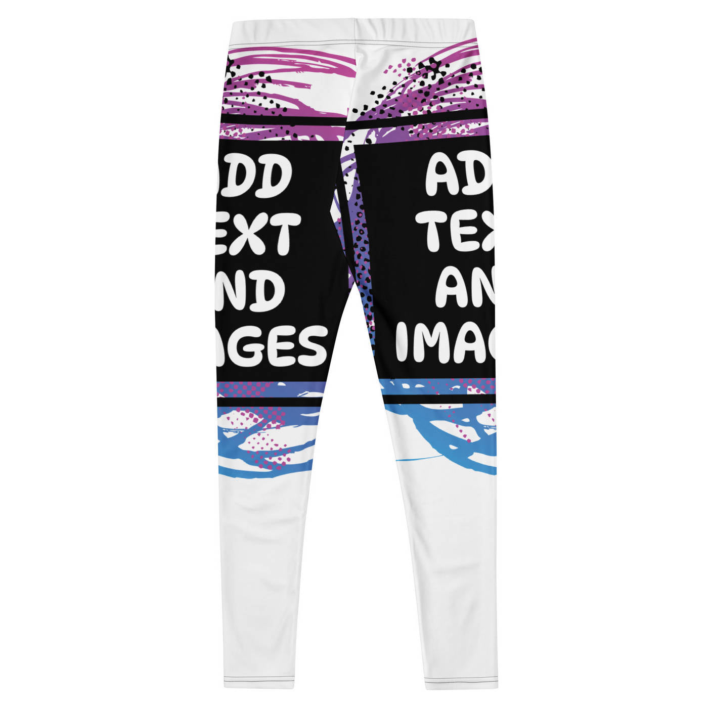 Women's Everyday Leggings (All-Over Print) (Black Stitch) - Design Your Own