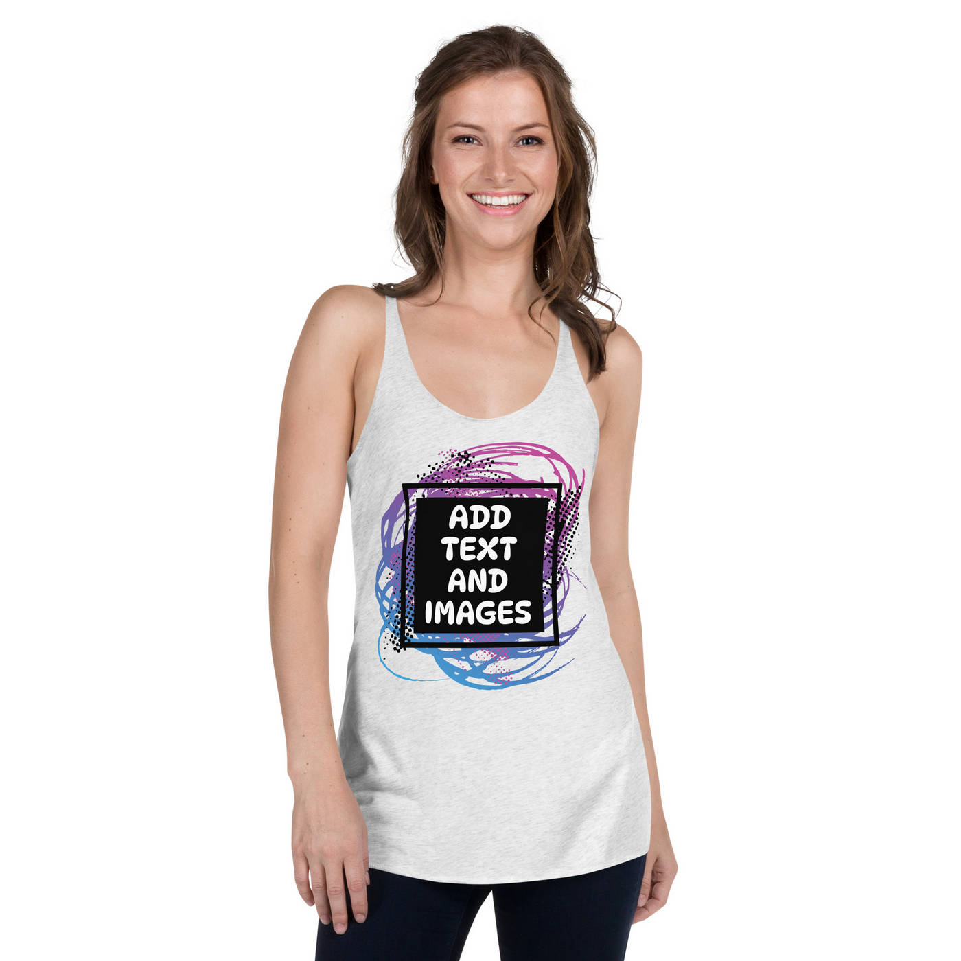 Women's Lightweight Racerback Tank Top | Next Level 6733 - Design Your Own