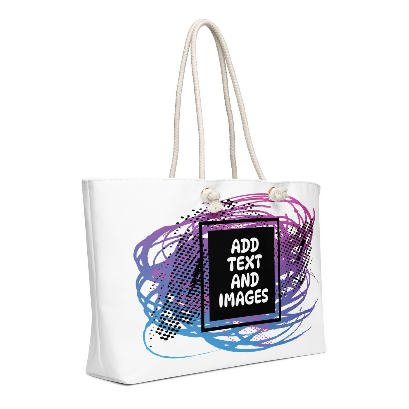 Oversized Everyday Tote Bag (All-Over Print) - Design Your Own