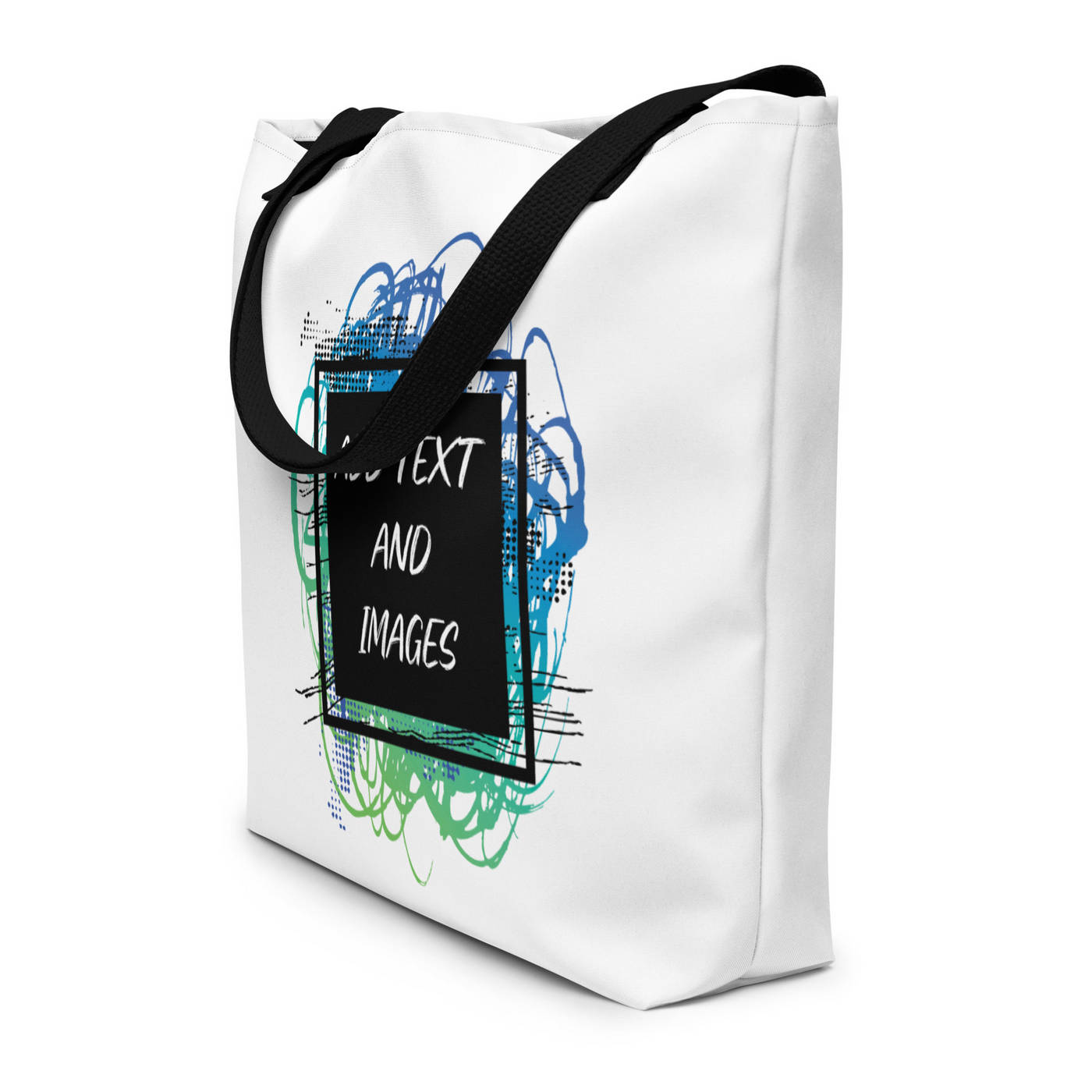 Large Everyday Tote Bag w/ Pocket (All-Over Print) - Design Your Own