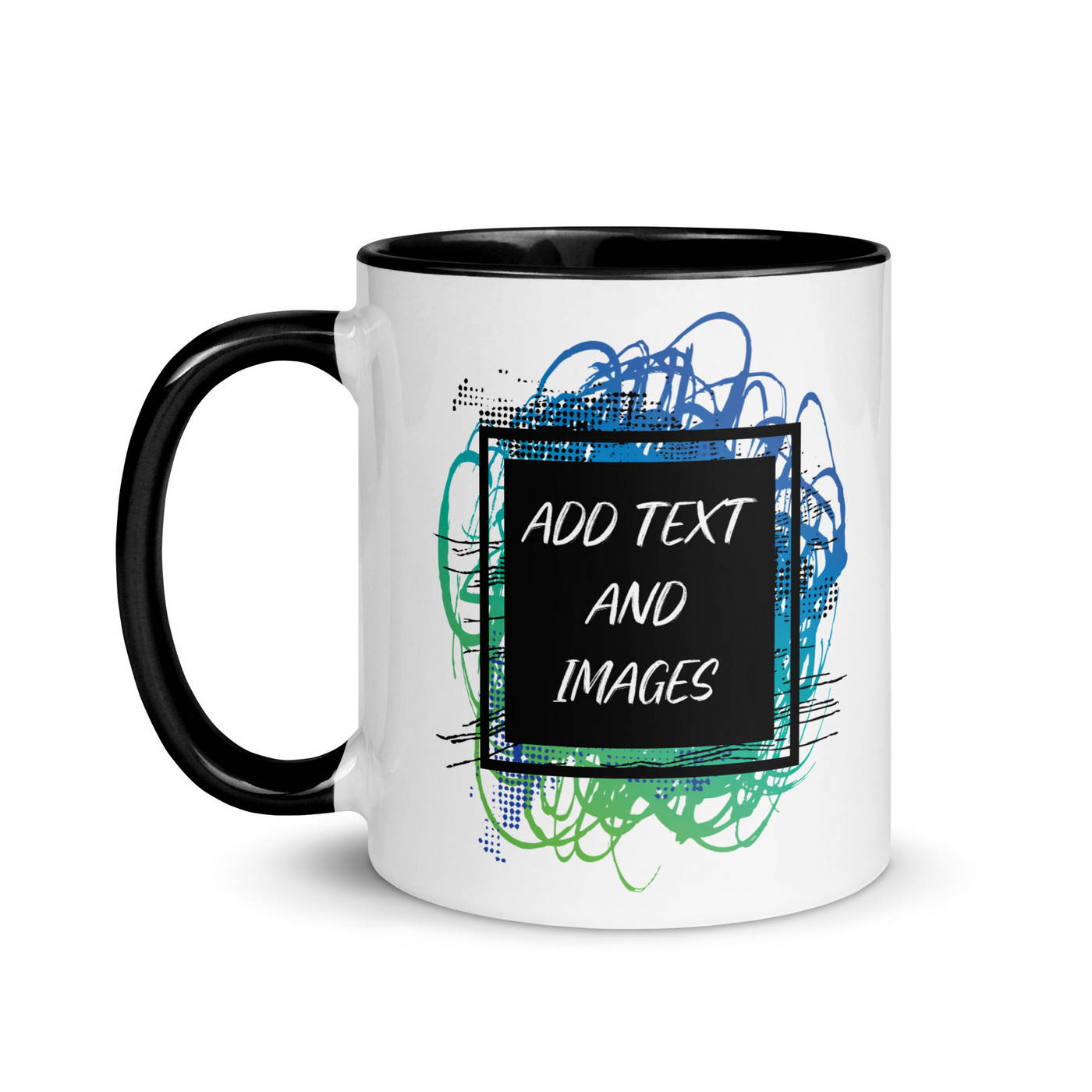 Two-Tone Everyday Ceramic Mug - Design Your Own
