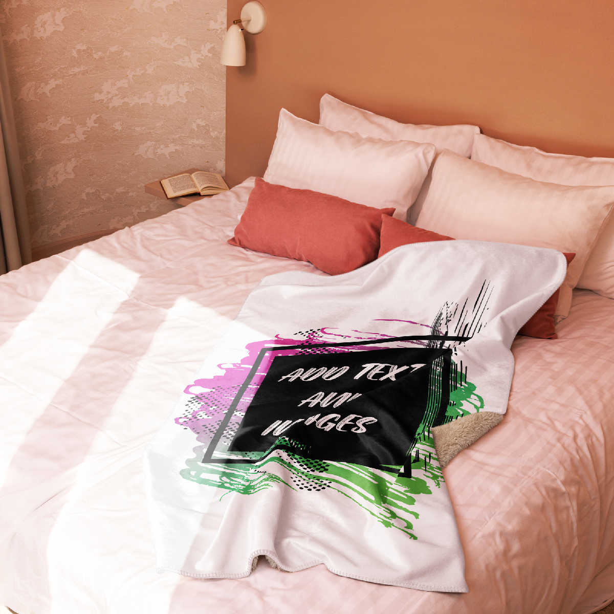 Sherpa Blanket (Full Coverage) (Vertical) - Design Your Own