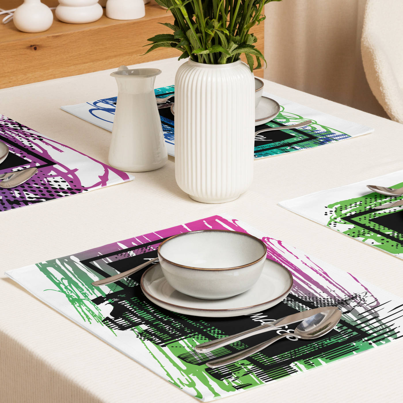 Dinner Table Placemat Set (of 4) - Design Your Own