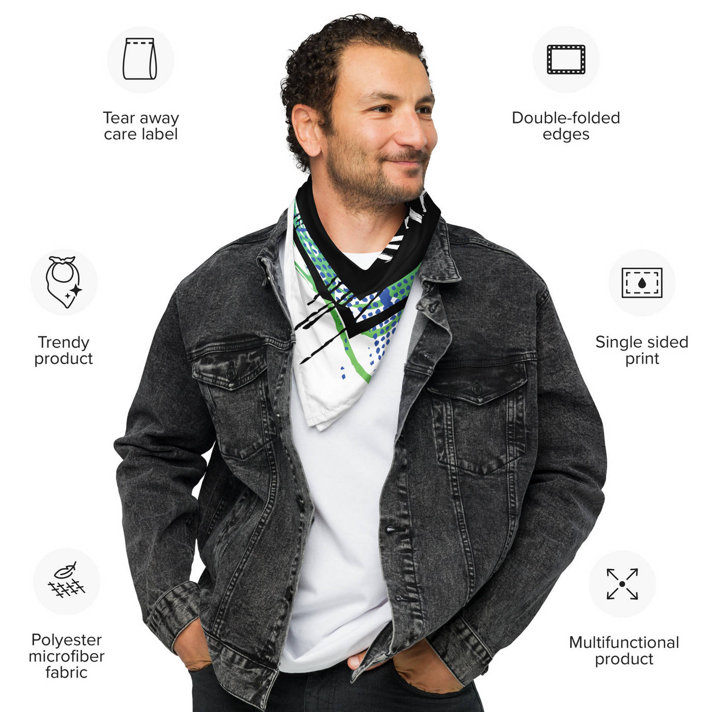 Lightweight Bandana (All-Over Print) - Design Your Own