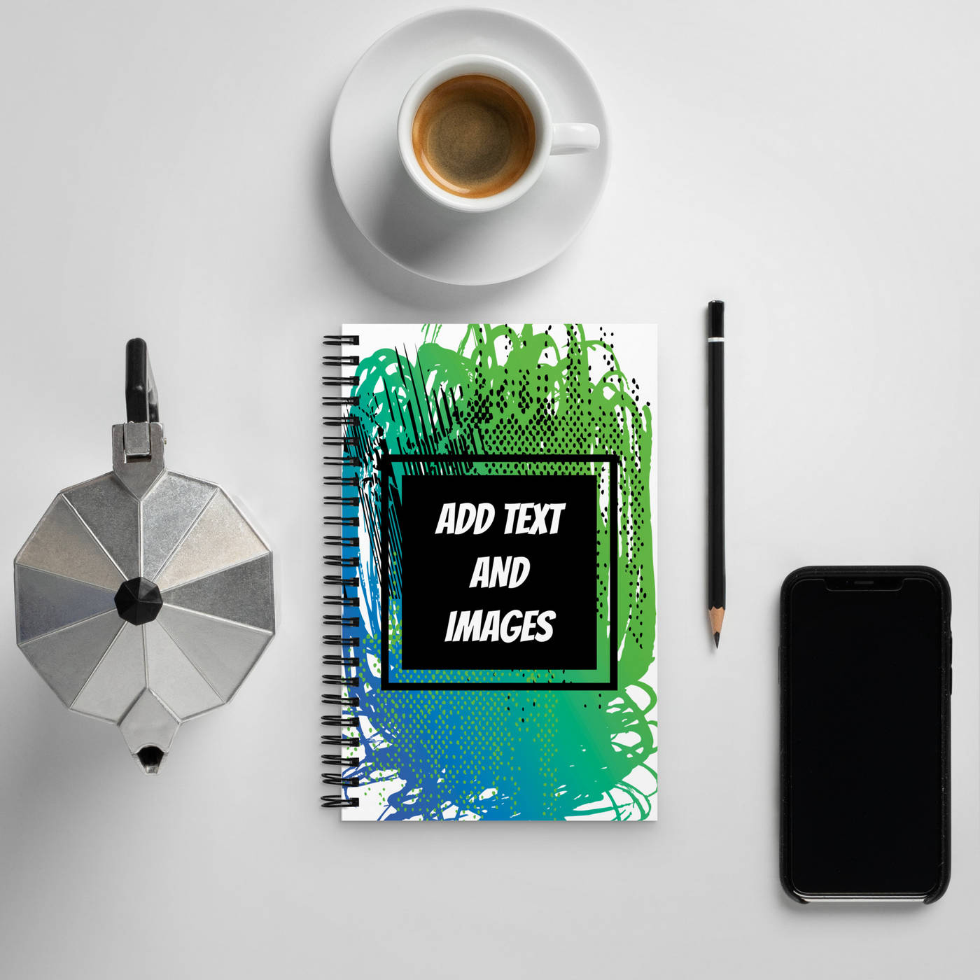 Spiral Bound Dotted Notebook - Design Your Own