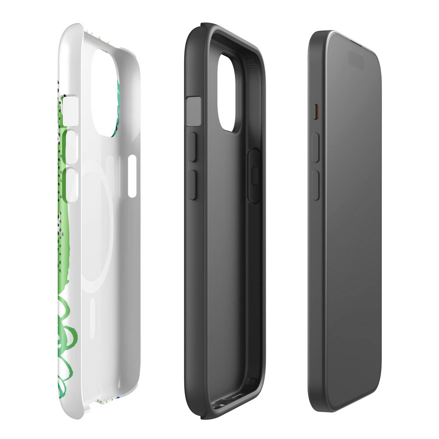 iPhone 15 MagSafe Tough Case Exploaded View