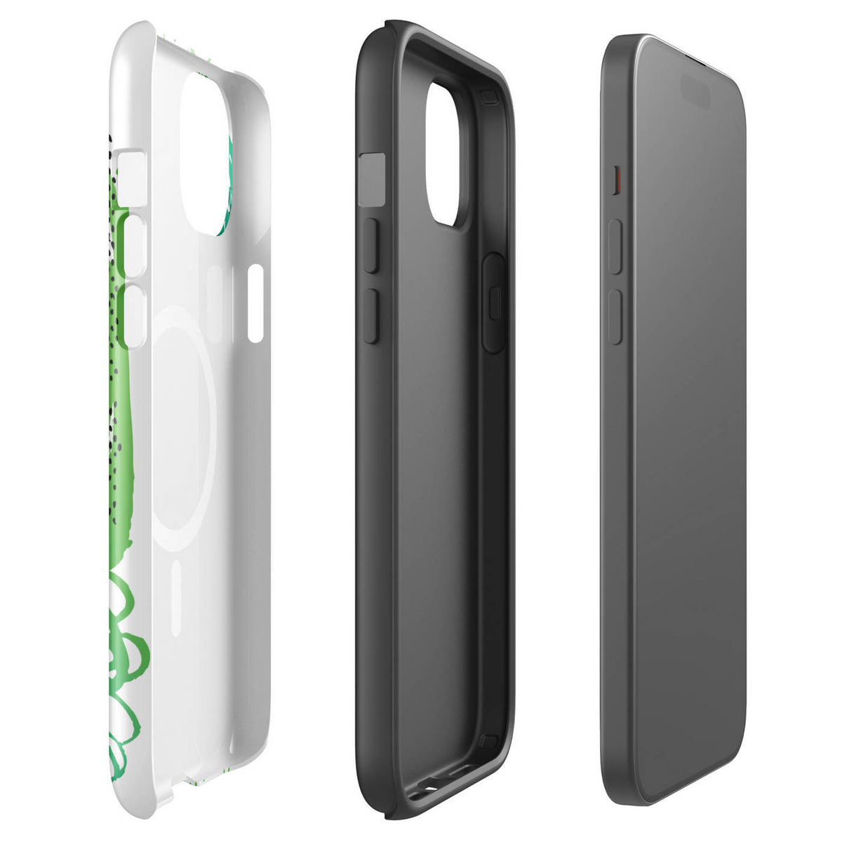 iPhone 15 Plus MagSafe Tough Case Exploaded View