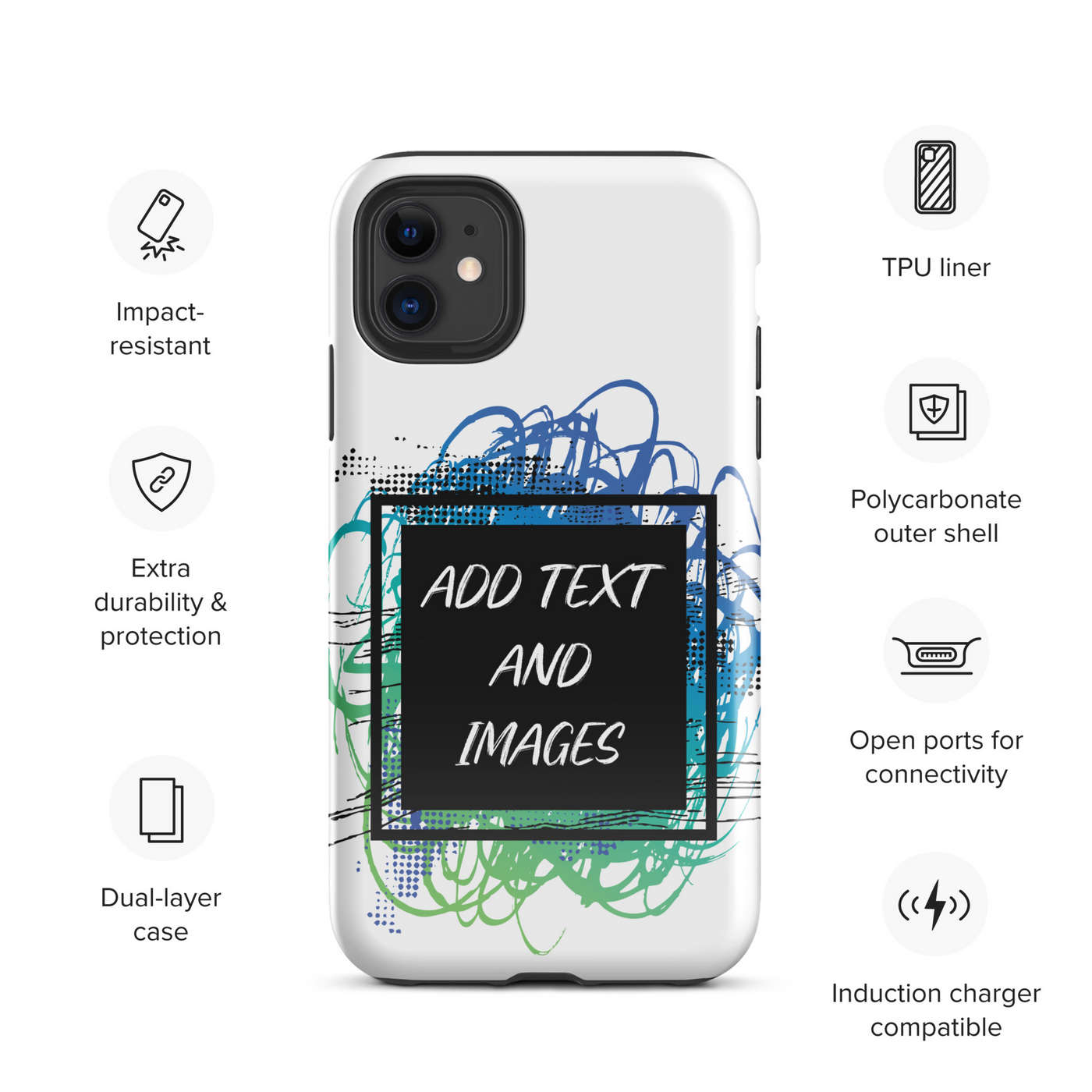 Design Your Own Apple iPhone 11 Tough Case - Specs