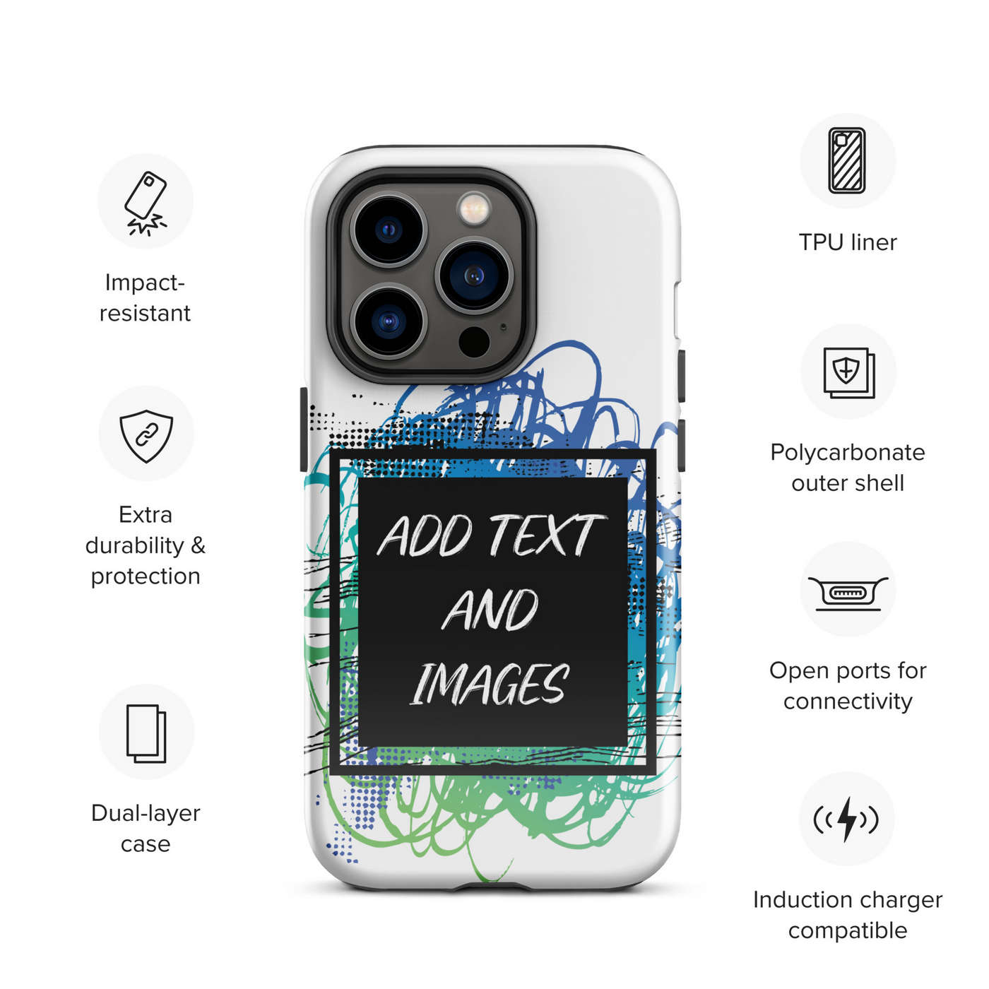 Design Your Own Apple iPhone 14 Pro Tough Case - Specs