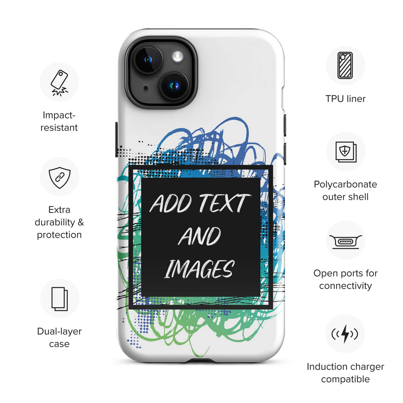Design Your Own Apple iPhone 15 Plus Tough Case - Specs