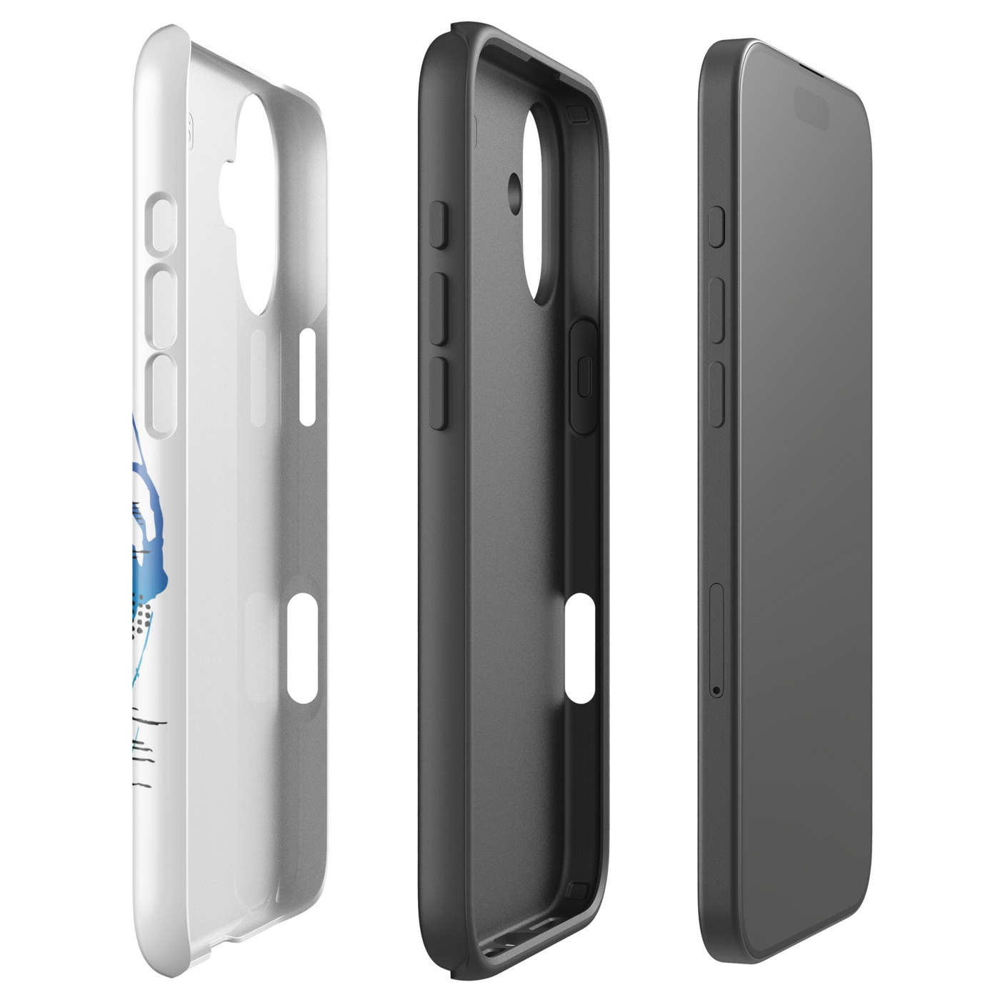 Design Your Own Apple iPhone 16 Plus Tough Case - Exploaded view