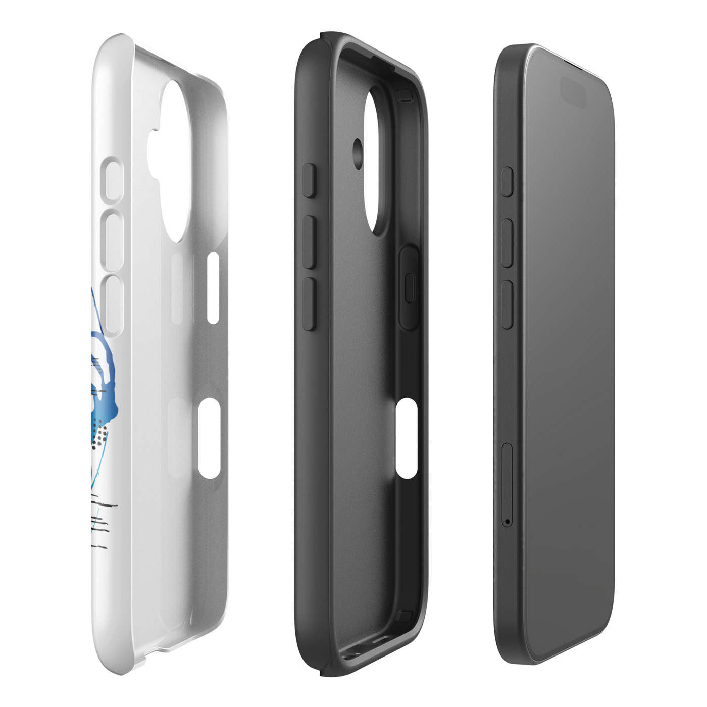 Design Your Own Apple iPhone 16 Tough Case - Exploaded view