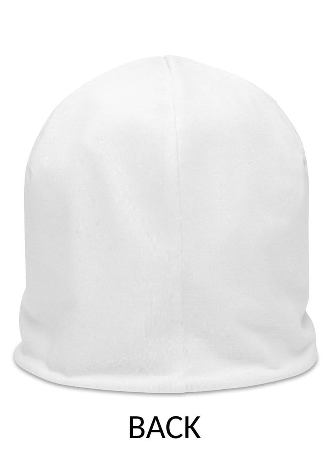 Exclusive Beanie (all - over print) (White Stitch) - White - S