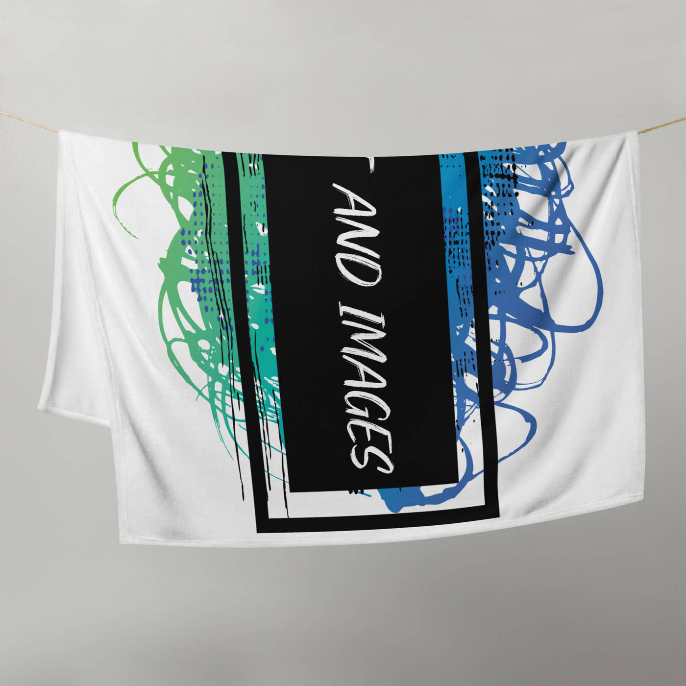 Fleece Throw Blanket (Full Coverage) (Horizontal) - Design Your Own