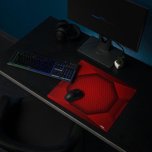 Exclusive Gamer Mouse Pad - Gamer Octagon Red & Black