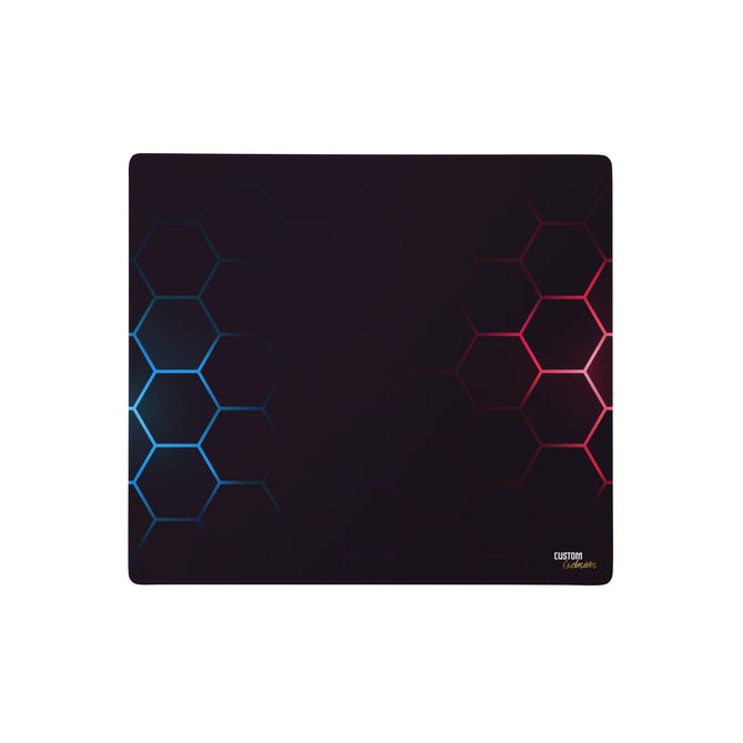 Exclusive Gamer Mouse Pad - Gamer Honeycomb Blue & Red