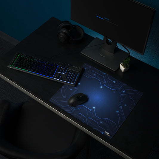 Exclusive Gamer Mouse Pad - Circuitry - Blue - Style 3