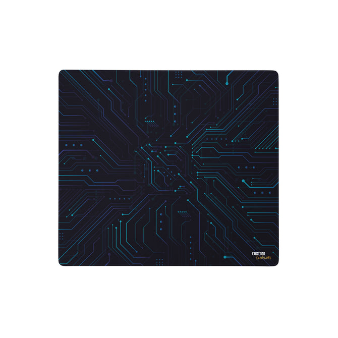 Exclusive Gamer Mouse Pad - Circuitry - Blue - Style 4